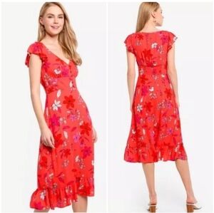 Banana Republic Floral Midi Dress | size 2